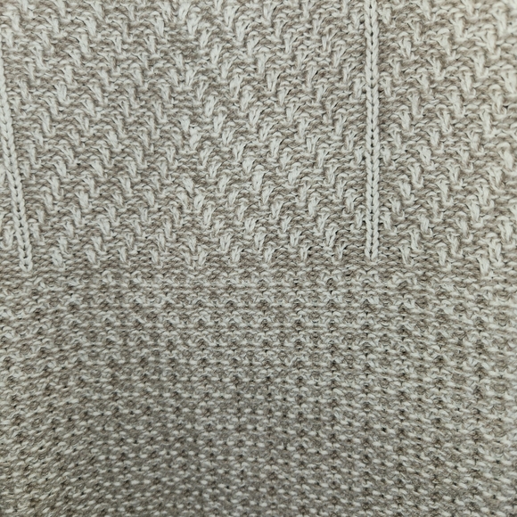 Eight Eight Eight Tan Textured Knit Cowl Neck Sweater Size M Loose Fit Lagenlook - Picture 7 of 10